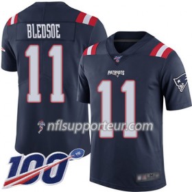 Maillot Homme New England Patriots Julian Edelman 11 Nike Navy Bleu 100th